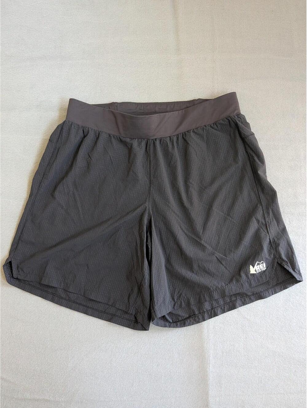 REI Co-op Shorts Mens M Black Lined Athletic Running Hiking Gym Quick Dry